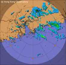 香港天文台256公里雷達圖